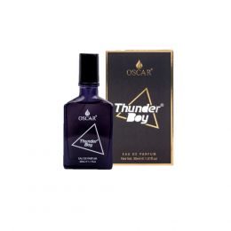 Oscar: Thunder Boy Black Long Lasting Perfume For Men Woody Aromatic Fragrance - 30ml