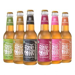 Coolberg: Non Alcoholic Beer Assorted Peach, Mint, Malt, Cranberry, Ginger & Strawberry - Pack of 6 - 330ml Each