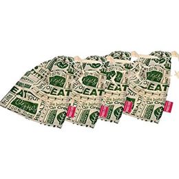 GOLI SODA: Go Green Reusable Cotton Produce Bags For Storage - Small Pack of 4