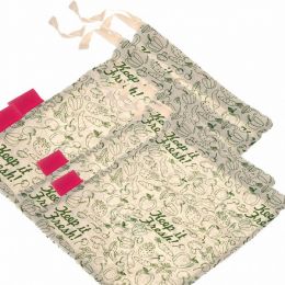 GOLI SODA: Keep It Fresh Reusable Cotton Produce Bags For Storage - Big Pack of 4