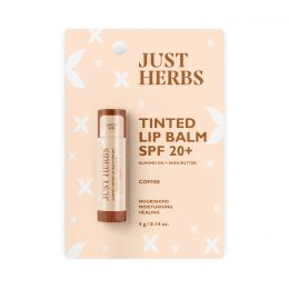 Just Herbs: Tinted Lip Balms SPF 20+ (Coffee) - 4gm