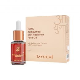Ayuga: 100% Kumkumadi Skin Radiance Face Oil with Saffron & Lotus extracts - 5ml