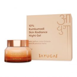 Ayuga: 10% Kumkumadi Skin Radiance Night Gel - 50gm