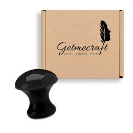 Getmecraft: Black Obsidian Mushroom Gua Sha Tool