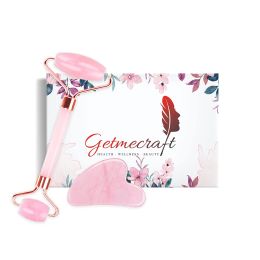 Getmecraft: Rose Quartz Roller and Gua Sha