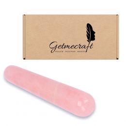 Getmecraft: Rose Quartz Wing Shape Gua Sha and Wand Gua Sha Set - 200gm
