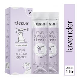 Cleevo: Powder To Liquid Glass And Multi Surface Cleaner Pack Of 2 Lavender - 500ml Each