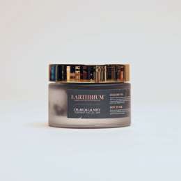 Earthhium: Charcoal & Mint Instant Facial Jar