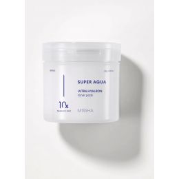 Missha: Super Aqua Ultra Hyalron Toner Pads - 180gm