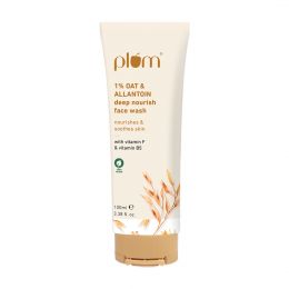 Plum: 1% Oat & Allantoin Deep Nourish Face Wash - 100ml