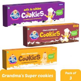 BEBE BURP: Baby Food Cookies - Pack of 3 - 150gm Each