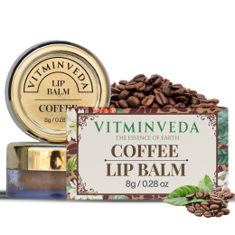 VITMINVEDA: Natural Coffee Lip Balm - 8 gm
