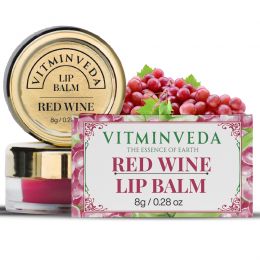VITMINVEDA: Natural Red Wine Lip Balm - 8 gm