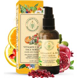 VITMINVEDA: Vitamin C & B3 Face Serum for Natural Glow - 30 ml