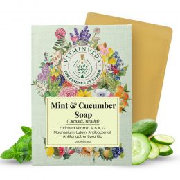 VITMINVEDA: Cucumber & Menthol Herbal Soap Bar - 125 gm