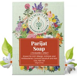 VITMINVEDA: Natural Parijat Herbal Soap Bar - 125 gm