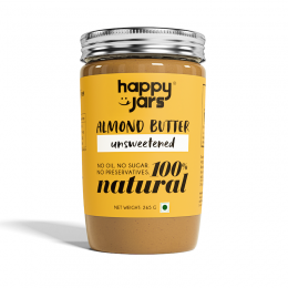 Happy Jars: Happy Jars Unsweetened Almond Butter 265g