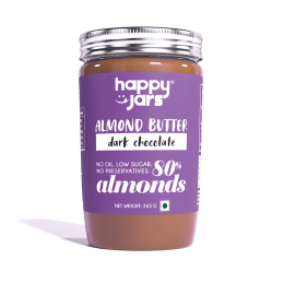 Happy Jars: Happy Jars Dark Chocolate Almond Butter 265g