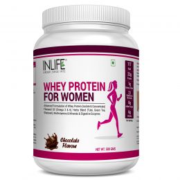 INLIFE: Whey Protein Powder for Women - Chocolate -500gm