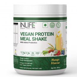 INLIFE: Plant Based Protein Powder - Mango - 500gm