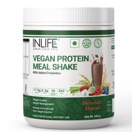 INLIFE: Plant Based Protein Powder - Chocolate - 500gm