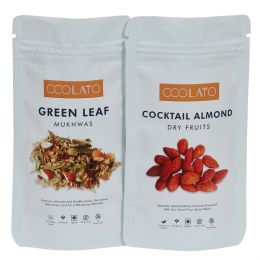 CCOLATO: Green Leaf Mukhwas & Cocktail Almond - 100gm each