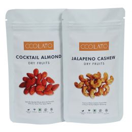 CCOLATO: Cocktail Almond & Jalapeno Cashew - 100gm each