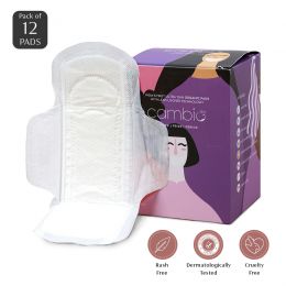 Cambio: Organic Sanitary Pads - Medium Absorbency Pads With Disposal Cover - 12 Pads