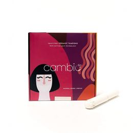 Cambio: Organic Cotton Tampons with Cardboard Applicators - 72 Pieces (Super)