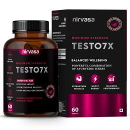 Nirvasa: Testo 7X Tablets - 60 Tablets
