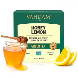 Vahdam Teas: Honey Lemon Green Tea 30gm
