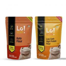 Lo! Foods: Keto Flour & High Protein Flour Combo - 1Kg Each
