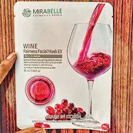 Mirabelle: Wine Facial Sheet Mask - 25ml