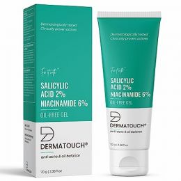 Dermatouch: Salicylic Acid 2% Niacinamide 6% Anti-Acne Oil Free Gel - 70gm