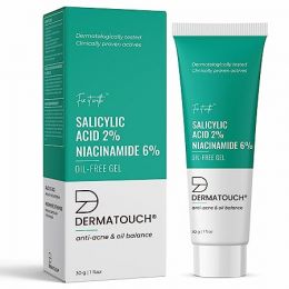 Dermatouch: Salicylic Acid 2% Niacinamide 6% Anti-Acne Oil Free Gel - 30gm
