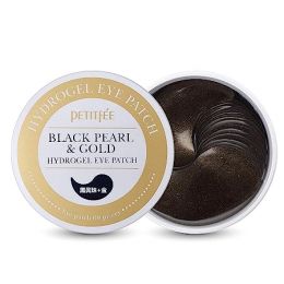 Petitfee: Black Pearl & Gold Hydrogel Eye Patch - Pack Of 60 Pieces