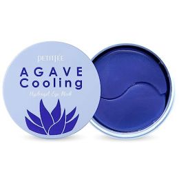 Petitfee: Agave Cooling Hydrogel Eye Mask 5 Blue Energy Complex Patch Pack Of 60 - 84gm