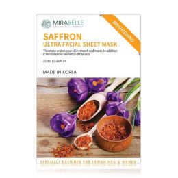 Mirabelle: Saffron Facial Sheet Mask - 25ml