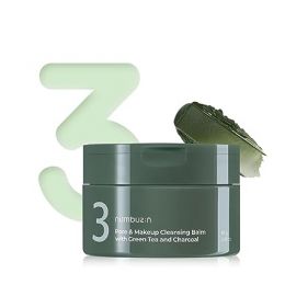 Numbuzin: Pore & Makeup Cleansing Balm with Green Tea & Charcoal - 85gm