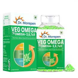 Dr. Morepen: Omega 3 6 7 9 Vegetarian Capsules 500mg - 60 Tablets
