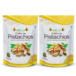Ambrosia: Special Offer -California Roasted & Salted Pistachios - Pack of 4 - (250gm each)