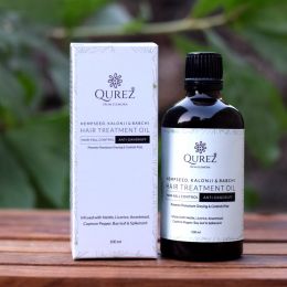 Qurez: Hempseed Kalonji & Babchi Hair Treatment Oil - 100ml