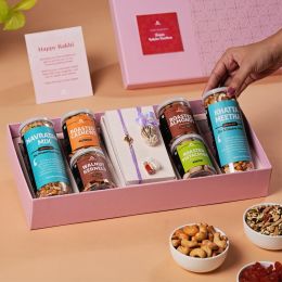 Omay Foods: Healthy Happiness Rakhi Bhai Bhabhi Gift Box