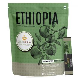 Greenbrrew: Instant Green Coffee - Green Apple & Cinnamon - 20 Sachets