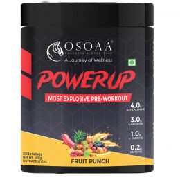 OSOAA: Energy Booster Preworkout Powder  400 gm (Fruit Punch)