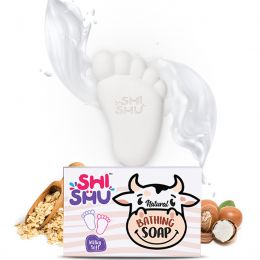 Shishu: Milky Soft Bathing Baby Soap in Cute Babies Foot Shape - 300 gm