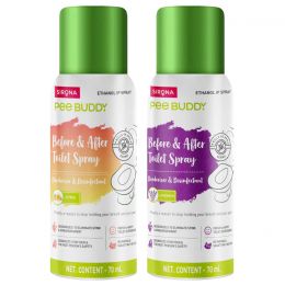 Sirona: PeeBuddy Lavender Spritz & Citrus Toilet Seat Sanitizer Spray Combo