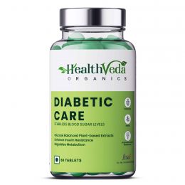 Health Veda Organics: Diabetic Care - 60 Veg Tablets