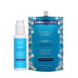 Conscious Chemist: Gentle Hydrating Face Cleanser + Refill Pack (100 days Pack)