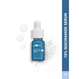 Plum: Plum 10% Niacinamide Face Serum with Rice Water & Squalane| Brightens Skin- 10 ml